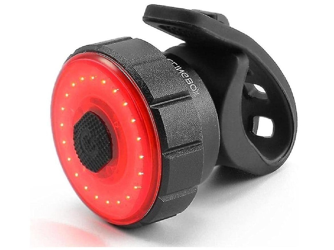 YIZHOOD Luz trasera de bicicleta Luz trasera con sensor de freno DES1407 (negro)