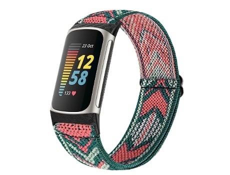 Reemplazo de correa de reloj para Fitbit Charge5/6 Rojo