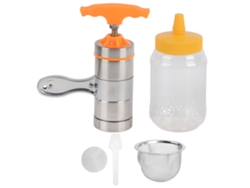 Extractor De Miel Portátil De Acero Inoxidable, Mini Extractor De Jugo, Herramienta De Apicultura Con Filtro Y Botella De Almacenamiento.
