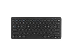 Baoj-2026teclado Sem Fio Bluetooth Com 78 Teclas Keycaps Redondas Fino Compacto Retro Silencioso Para Escritório Lar Viagens Preto