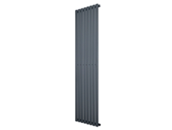 Radiador ovalado de una sola columna 1800x480 mm - Gris antracita | Acero al carbono, 1,5 mm, 1267 W | Diseño elegante | Alta
