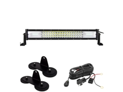 Barra de luz LED, tecnología 7D, soporte magnético, 270 W, cable OEM de 22 pulgadas