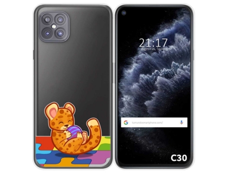Carcasa Cubot C30 TUMUNDOSMARTPHONE Dibujos Transparente Multicolor