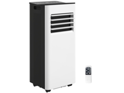 Aire Acondicionado Portátil De 9000 Btu 3 En 1 Con Control Remoto, Temporizador Led Y Cobertura De Hasta 28 M² (blanco).