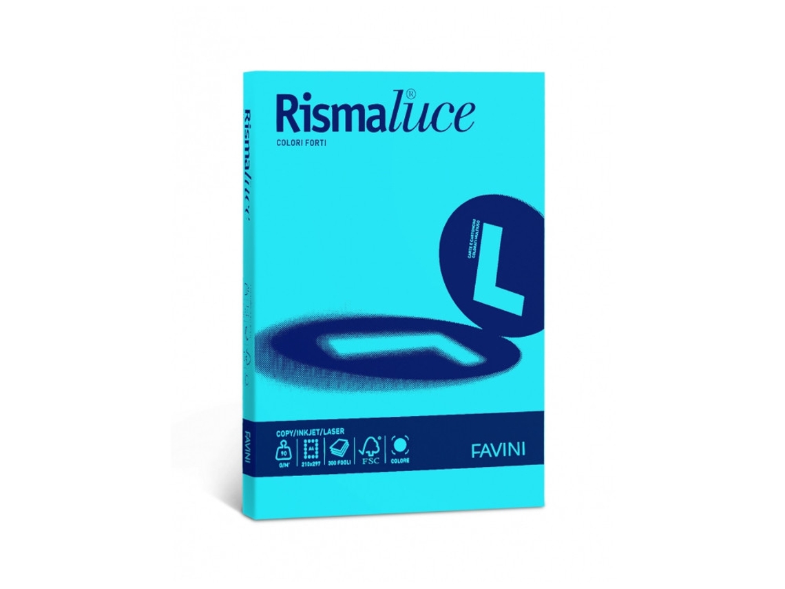 FAVINI Rismaluce Papel para Impresora de Inyección de Tinta A3 297X420 Mm 300 Hojas Azul