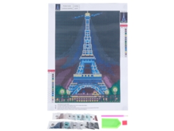 Kit De Pintura De Diamantes Luminosos Diy Con Diseño De Torre Para La Decoración De Paredes Del Hogar.