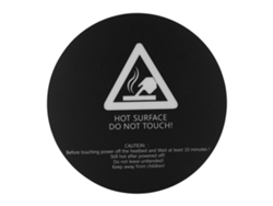 Sticker Para Cama Caliente De Impresora 3d, Placa De Aluminio, Superficie Redonda, Negro, 200mm