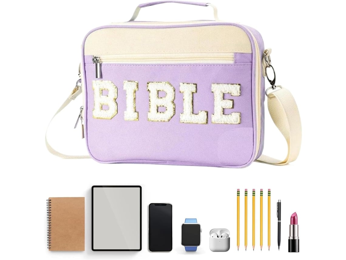 Bolsa Para Bíblia, De Ombro| Escrituras Eclesiásticas, Estudantes De Teologia, Reuniões De Oração Na Igreja,