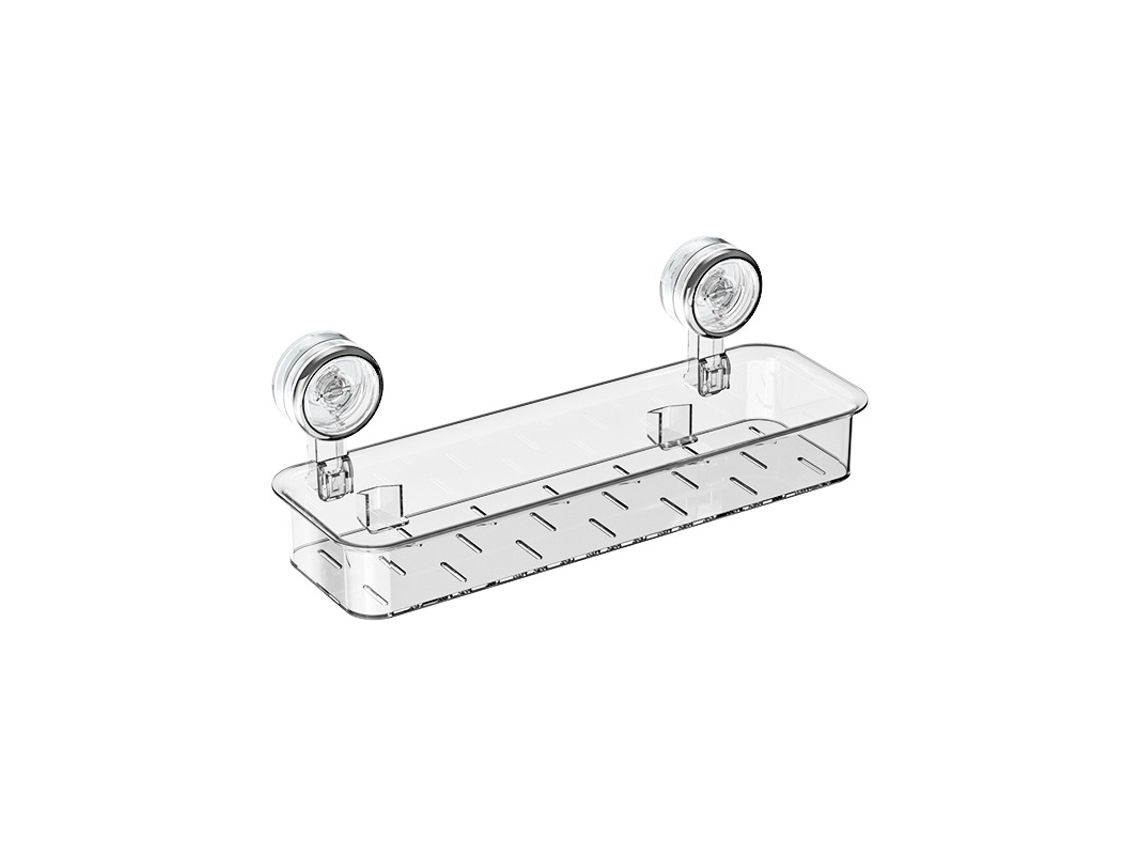 Estante De Baño Acrílico Con Potente Ventosa, Gran Capacidad (transparente) Gertiz