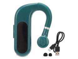 Fone De Ouvido Bluetooth Individual V13 Verde Confortável Display Digital Rotação Som Claro Sem Fio