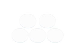 5 lentes de cristal para reloj, redondas y planas, de 37/38/39 mm.