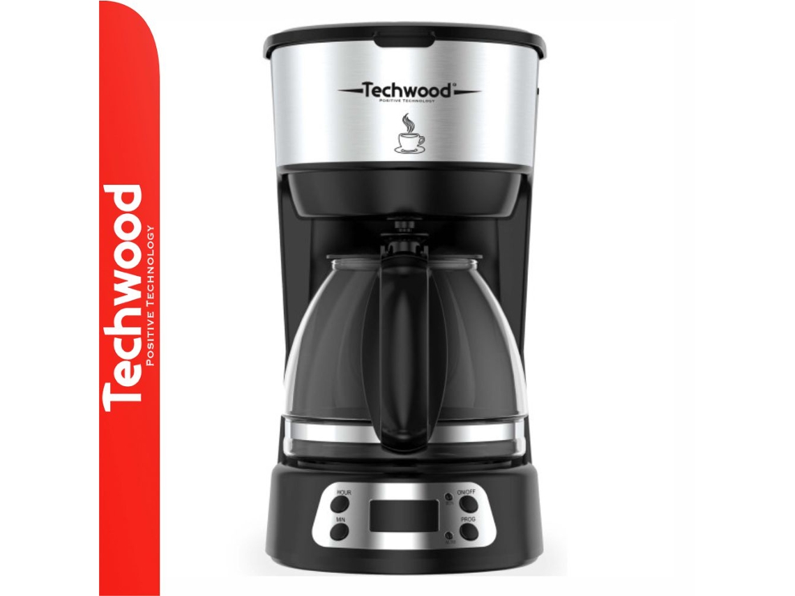 Cafetera eléctrica Techwood con jarra de 0,75 l y 600 W