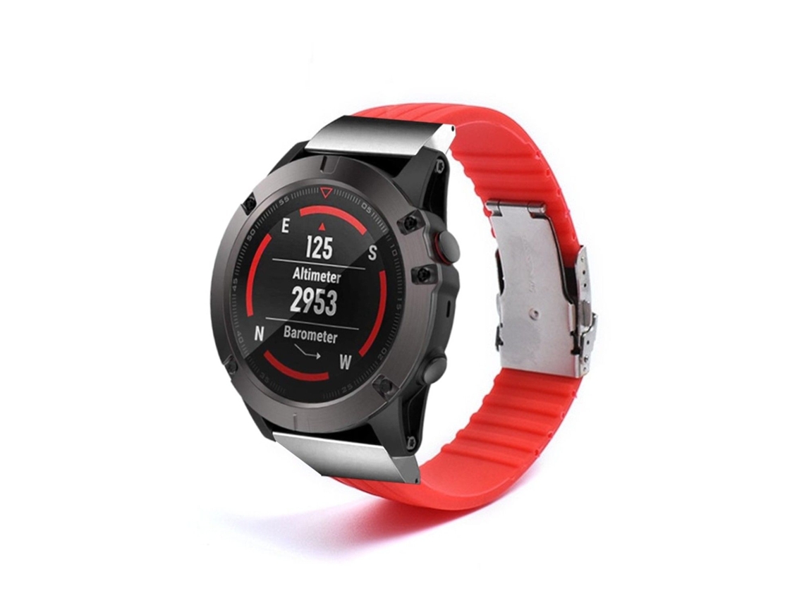 Correa Silicona Líquida para Garmin Forerunner 745 Rojo