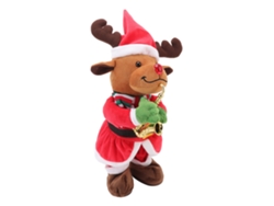 Muñeco de elfo navideño musical que baila, con luces y 8 canciones.
