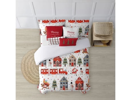 Funda Nórdica MUARE HOME Christmas (135 (220 x 220) - Algodón - Multicolor)