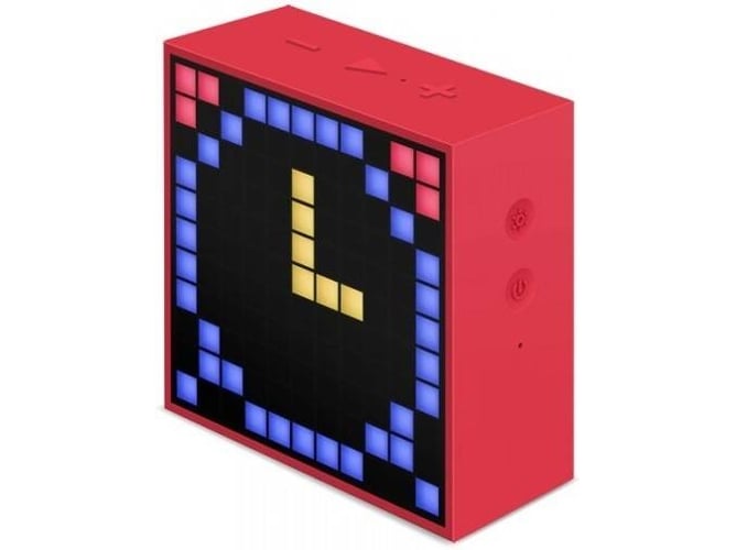 Divoom Timebox Mini altavoz inteligente reloj despertador bluetooth para iosandroid rojo