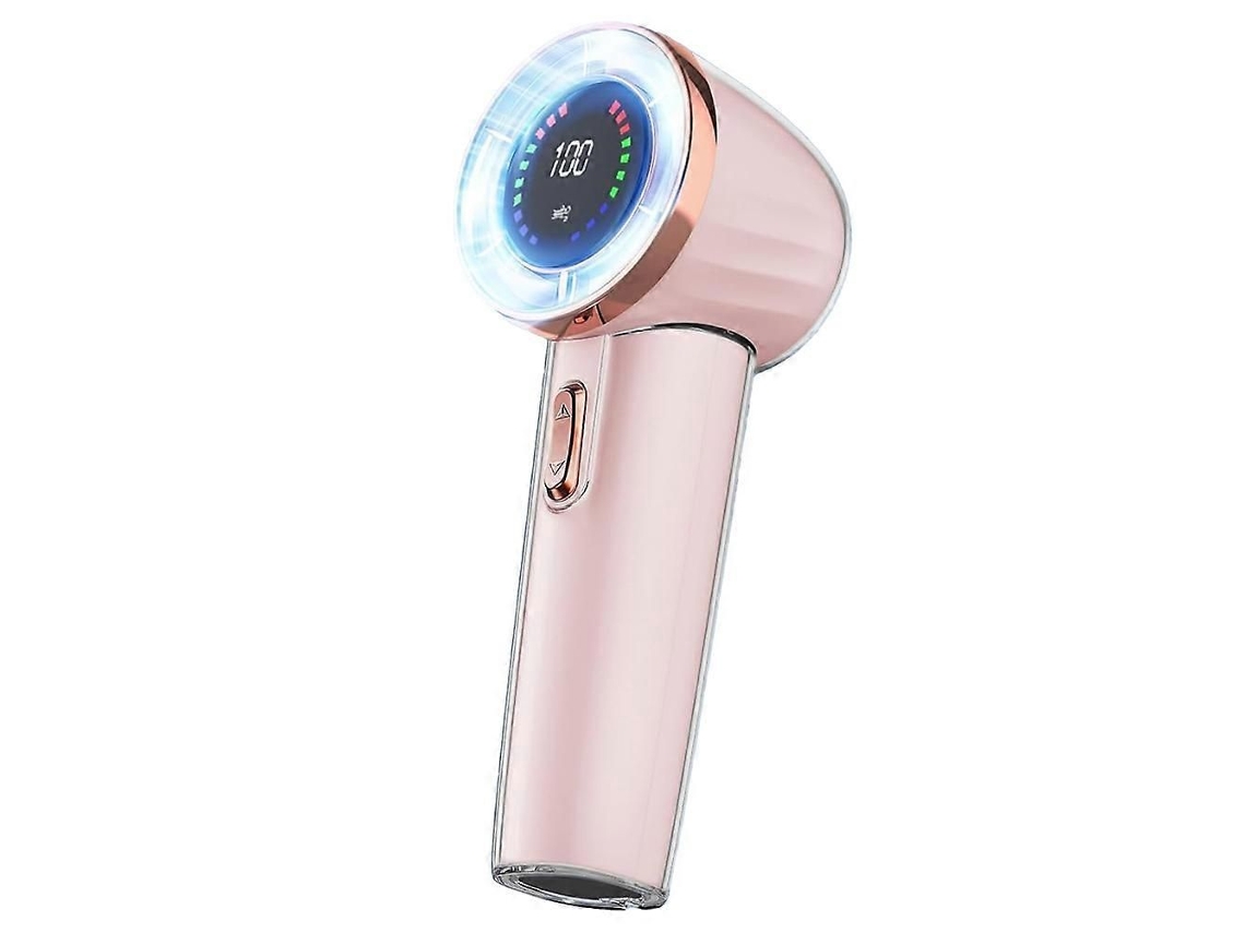 Ventilador Portátil De Mão, Mini Ventilador Turbo Com Velocidade Ajustável (1-100), Ventilador Portátil Recarregável Com Visor Digital, B