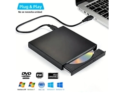 Unidad De Cd/dvd Externa Usb 2.0, Portátil