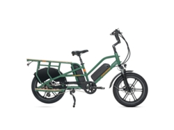 Bicicleta de carga eléctrica Transer de 48 V y 13 Ah con batería doble y cuadro de aleación resistente para uso familiar y reparto. Jobobike