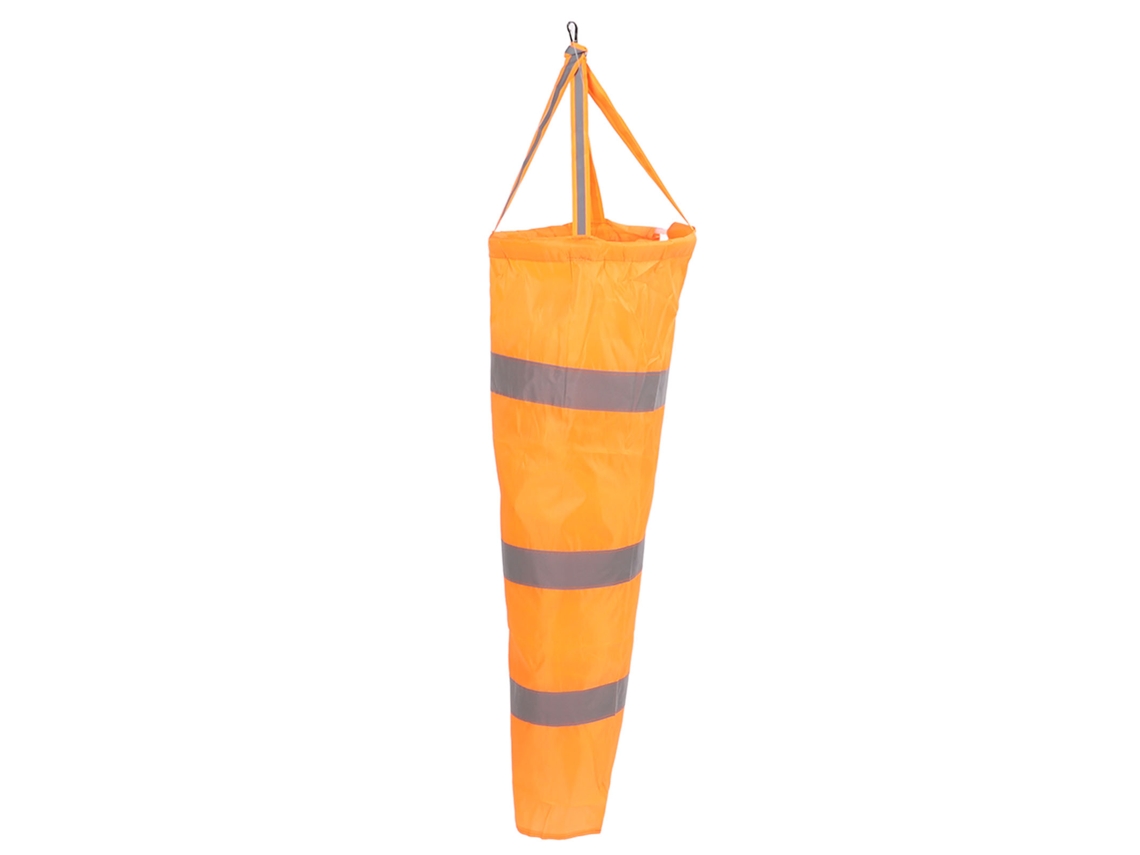 Cortavientos Con Indicador De Dirección, Naranja, Poliéster, 80 Cm, Para Exteriores, Aeropuerto, Reflectante.