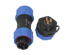 Yncm2026-conector Aviación Ip68 Impermeable 3 Pines 3 Agujeros Adaptador Eléctrico Sp17