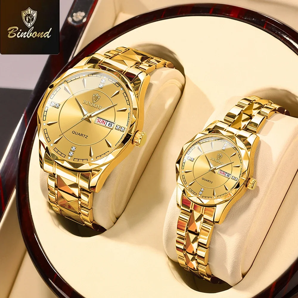 Relojes Elegantes Para Parejas, Perfectos Como Regalo Para Enamorados, Relojes De Acero Inoxidable.