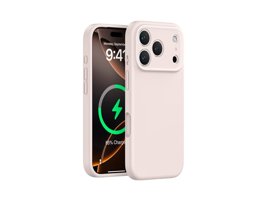 (rosa, Iphone 14 Plus) Funda Magnética De Silicona Líquida Para Iphone, Cobertura Total Con Aberturas De Precisión Y Botones Integrados.