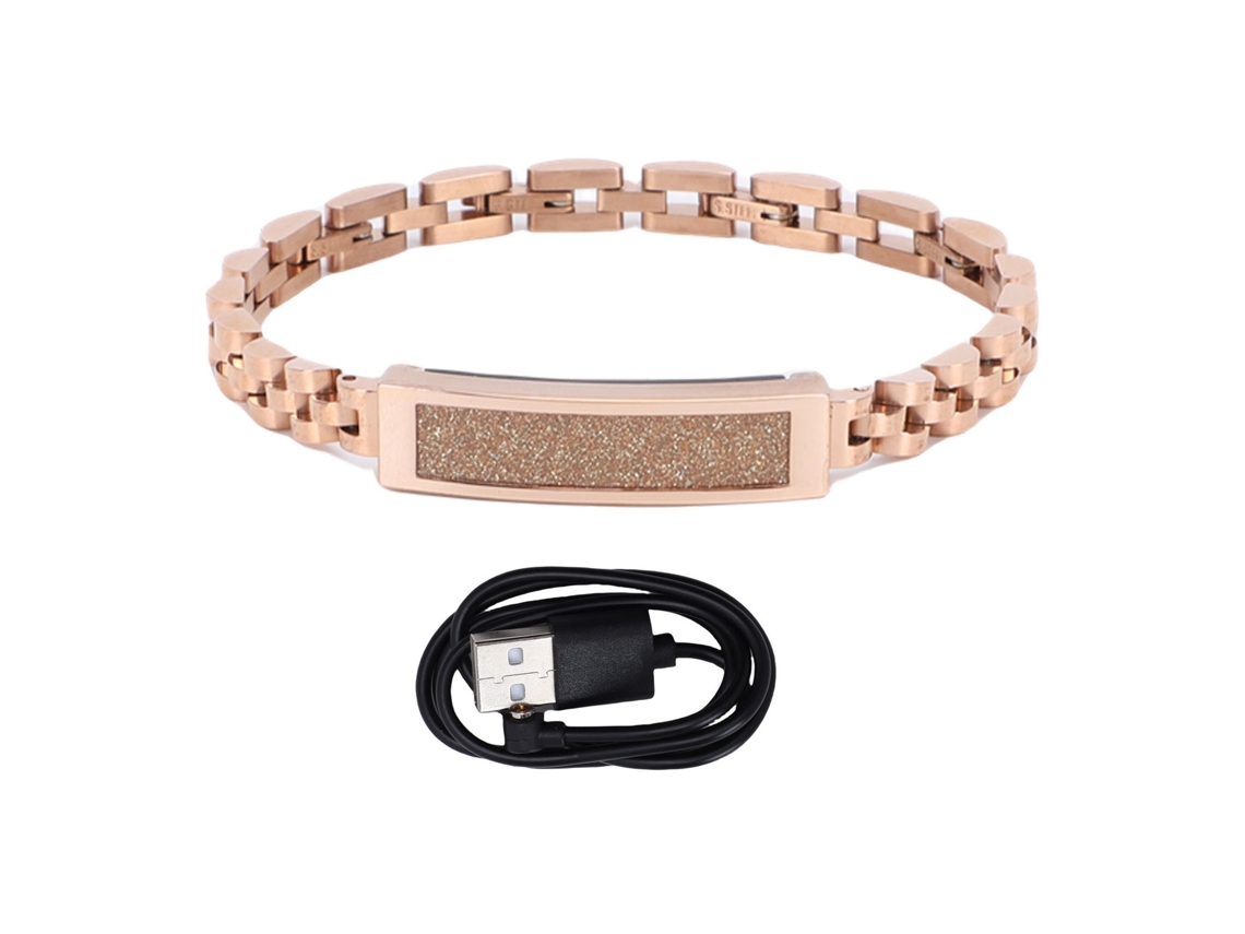 Pulsera Inteligente De Acero Pulsera Rastreador De Actividad Física Recordatorio De Llamadas Impermeable Magnético