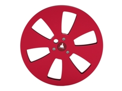 Carrete De Cinta Vacío De Aleación De Aluminio De 1/4" Y 7 Pulgadas Con 6 Orificios Para Máquina De Grabado Teac, Color Rojo.