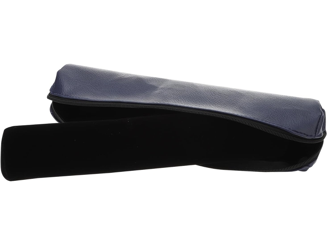 Estuche Joyas Sintética Negra Forro Esponja Organizador Compacto Pulseras Viajes Práctico Elegante Guardar