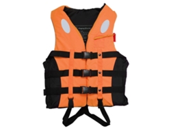 Chaleco de pesca con silbato, seguro, impermeable y flotante.