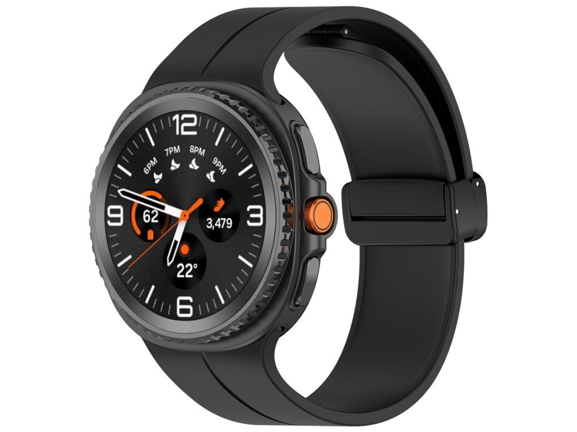 Pulsera de silicona plegable para Samsung Galaxy Watch 8/8 Classic con hebilla magnética CSYY