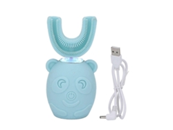 Escova De Dentes Elétrica Infantil À Prova D'água Ipx7 Com Design De Desenho Animado, Limpeza 360° E Formato Em U.