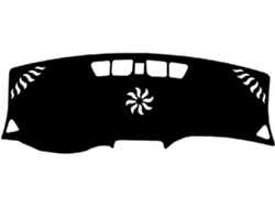 Alfombrilla Protectora De Cuero Microfibra Para El Salpicadero Del Chevrolet Equinox 2017-2023 (negro, Con