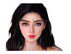 Joyas Faciales adhesivas Gemas de lágrimas adulto