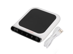 Calentador De Tazas Usb Con 3 Ajustes De Temperatura, De 55 ℃ A 110 ℃, Panel De Vidrio Cerámico, Portátil.