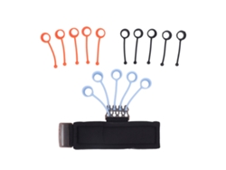 Ejercitador De Dedos De Silicona Para Flexibilidad, Circulación Y Fuerza, Para Mano Izquierda Y Derecha, Color Negro.