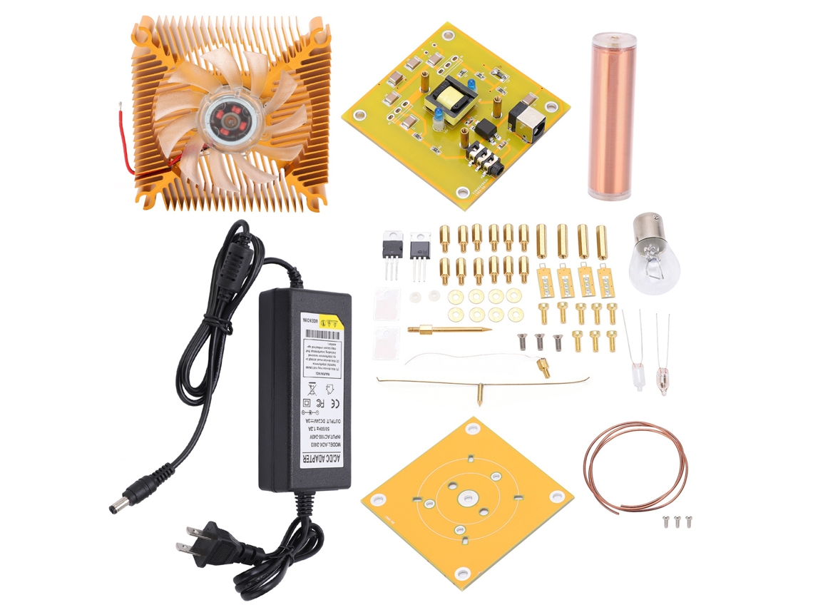 Kit De Bobina Musical Desmontable Para Experimentos De Arco Herramientas De Instalación Ac100‑240v Plug Us