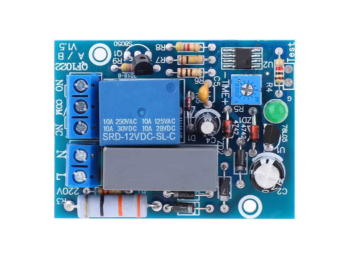 Módulo Relé De Tiempo Interruptor Para Control Retardado Equipos Fábrica Ac220v 0.8w