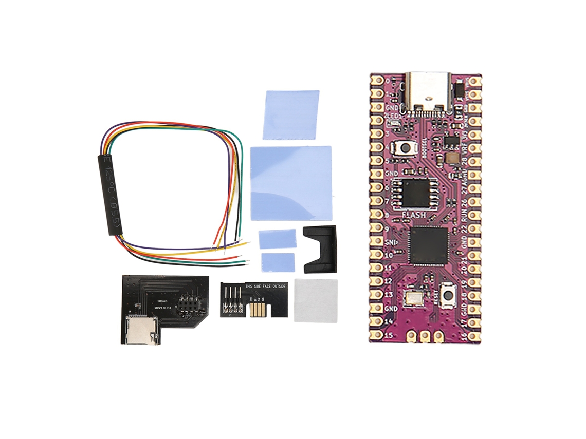 Módulo De Microcontrolador (dual Core 264kb) Para Placa Flexible Raspi Rp2040 Con Adaptador Sd2sp2