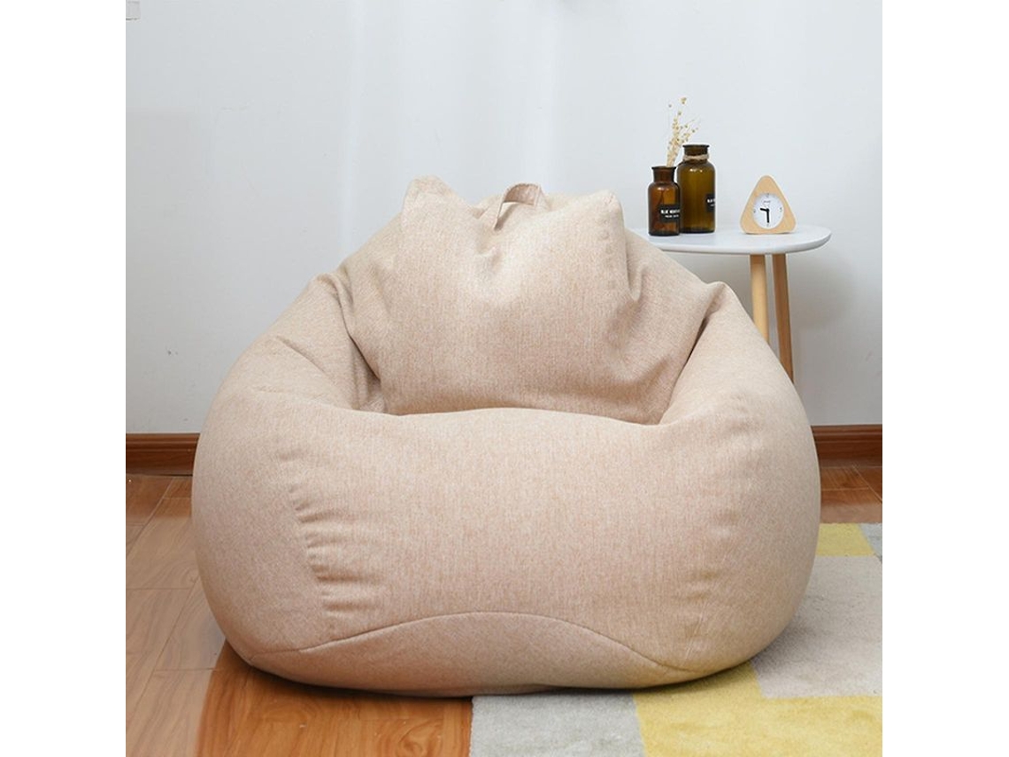 Funda de sillón Fastst, tamaño grande, para adultos y niños, tejido lavable de algodón y lino con cremallera oculta y asa.