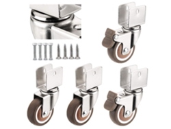 Ruedas Soporte Goma 2 Pulgadas Giratorias Para Muebles