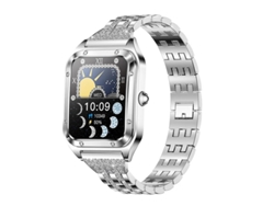 Reloj inteligente con Bluetooth, llamadas, asistente de voz, clima, música, frecuencia cardíaca, presión arterial y modos multideportivos, color negro Yizhood