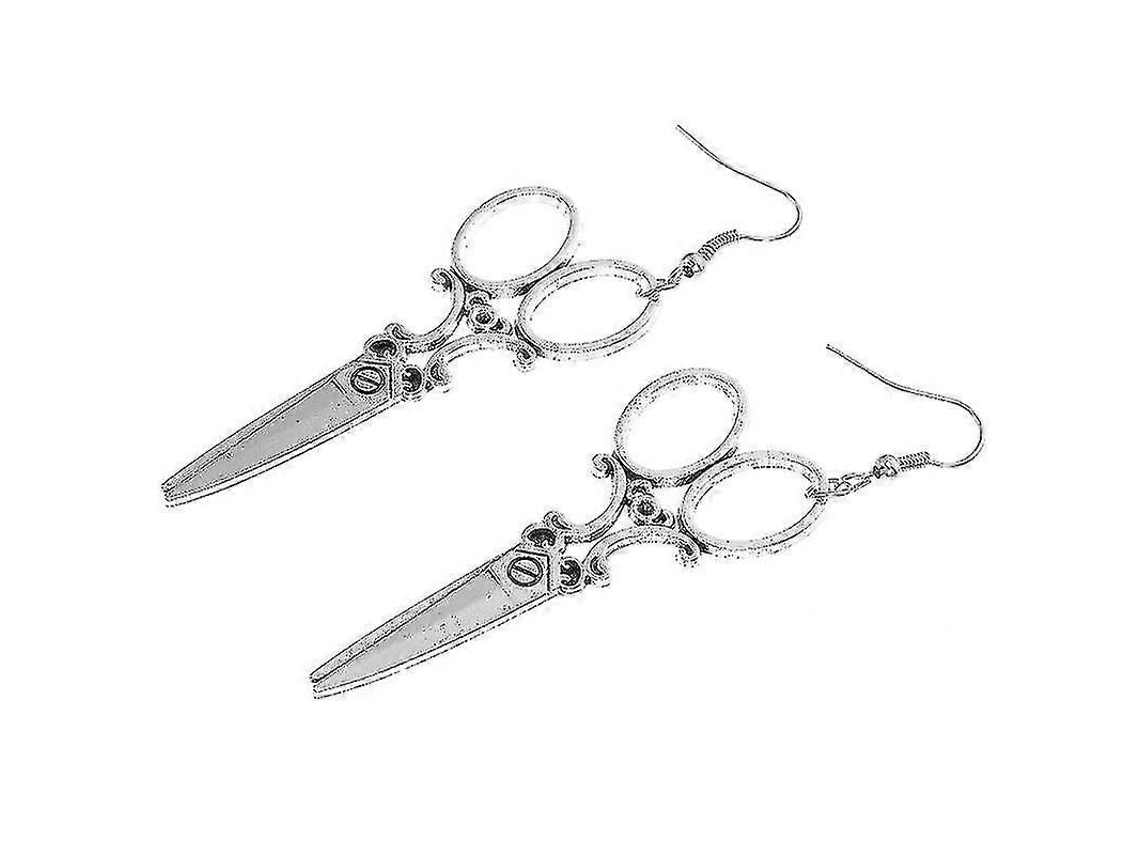2026-pendientes De Tijeras Divertidos Plata Para Mujer Joyería Creativa Aros Moda Para Cualquier Ocasión