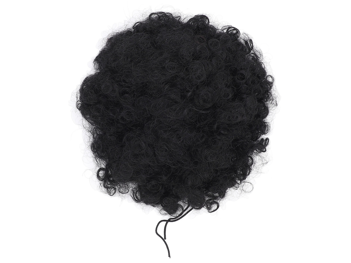 Peinado con extensiones de cabello enrolladas, estilo corto y rizado