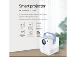 Proyector Android 9.0 Pantalla Grande De Alta Definición Altavoz Hi-fi Centro De Entretenimiento Inteligente