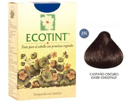 Tinte de Cabello ECOTINT Marrón Oscuro 3N (130 ml)