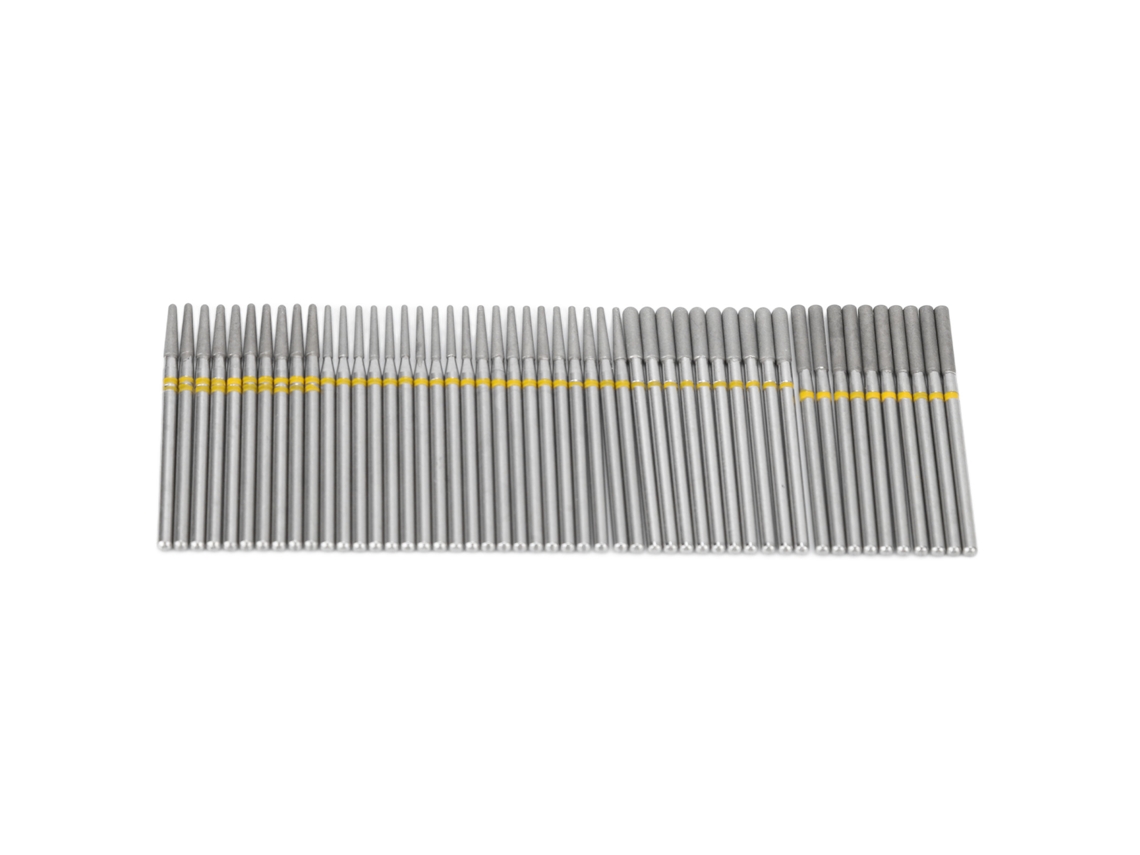 Rebe - 50 piezas de brocas y cabezales de lijado profesionales para uñas, ideales para técnicos de manicura y principiantes.
