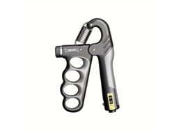 Entrenador De Fuerza De Agarre Ajustable De 11 A 220 Libras Con Contador Gris Digitallab