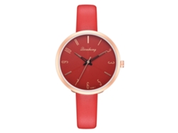 Reloj De Pulsera De Moda Para Mujer Con Correa De Piel Sintética, Estilo Lujoso, Diseño Redondo Grande.